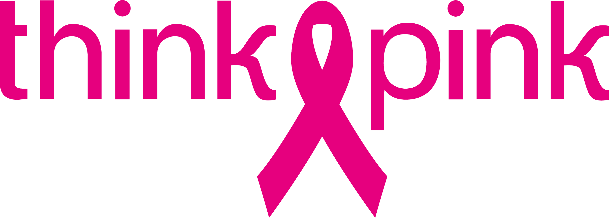 Think Pink logo pink